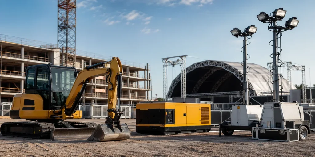 Locação de equipamentos como funciona e por que é a melhor escolha para obras e eventos