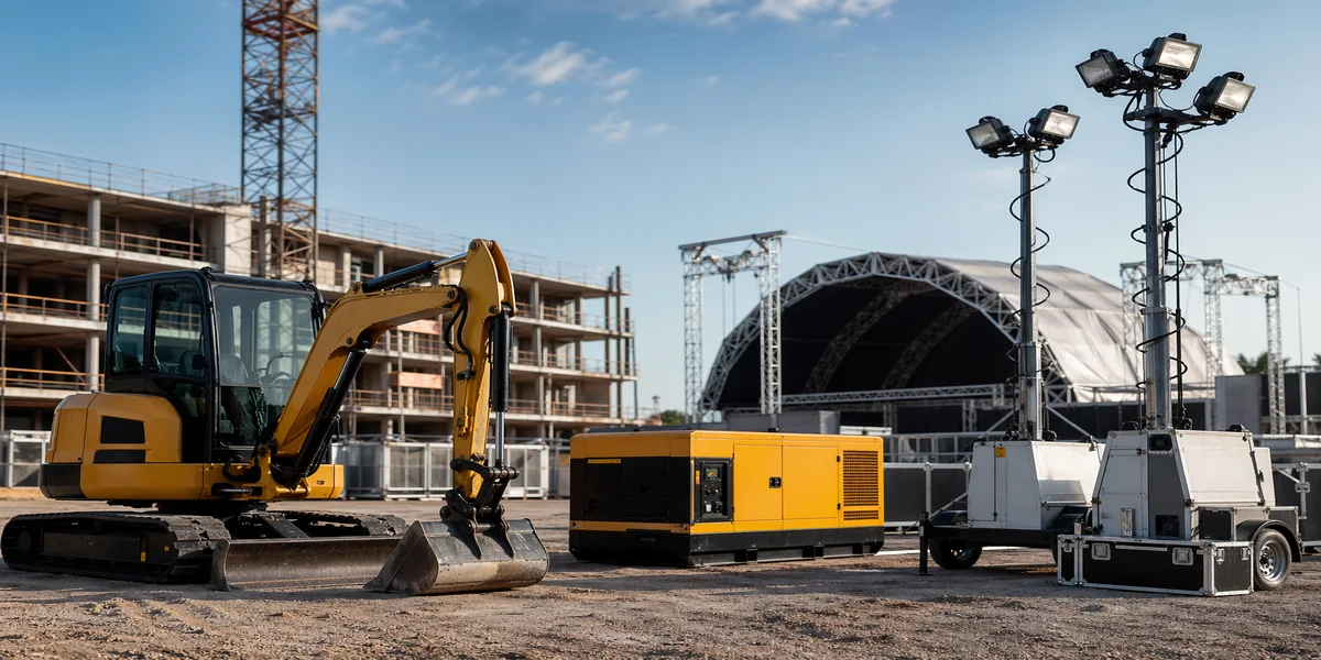 Locação de equipamentos como funciona e por que é a melhor escolha para obras e eventos